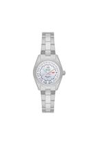 Relogio orient automatico branco metal prata nh6ss005 b1sx
