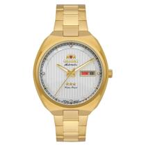 Relógio Orient Automático Feminino F49gg028l S1kx Cor Da Correia Dourado Cor Do Bisel Dourado