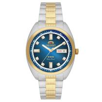 Relógio Orient Automático Heritage 3 Estrelas - YN6TT004 D1SK Azul