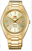 Relógio Orient Automático Masculino 21 Jewelis Dourado