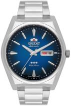 Relógio ORIENT Automático masculino azul prata F49SS013 D1SX