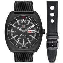 Relógio orient automático masculino clássico f49yy023 preto