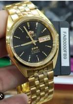 Relógio Orient Automático Masculino dourado preto