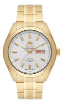 Relogio orient automatico prata metal dourado 469gp075f s1kx