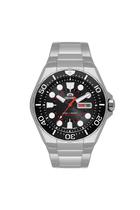 Relogio orient automatico preto metal prata f49ss035 p1sx