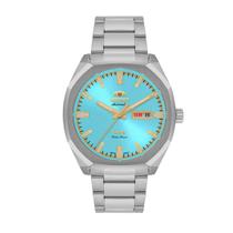 Relogio orient automatico turquesa metal prata nh3ss008 a1sx Relogio orient automatico turquesa metal prata nh3ss008 a1sx