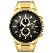 Relógio Orient Cronógrafo Masculino Dourado à Prova Dágua MGSSC004 G1KX Relógio Orient Cronógrafo Masculino Dourado à Prova Dágua MGSSC004 G1KX