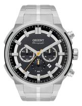 Relogio orient cronografo preto metal prata mbssc226 p1sx Relogio orient cronografo preto metal prata mbssc226 p1sx
