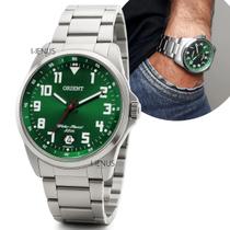 Relógio Orient De Pulso Masculino Esportivo Clássico Fundo Verde Resistênte à Água