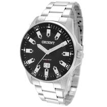 Relógio Orient De Pulso Masculino Original Prata Brilha No Escuro Quartzo Prova Dágua 100 Metros