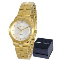 Relógio Orient Dourado de Pulso Feminino Original em Aço