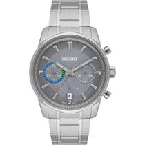 Relógio Orient Eternal Cronógrafo Masculino Prata Visor Cinza Mbssc268 G1sx