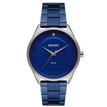 Relógio ORIENT feminino analógico prata/azul FTSS0088 D1DX