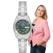 Relógio Orient Feminino Automático Pequeno Redondo Mecânico Prova D'água 50 Metros NH6SS005 P1SX Relógio Orient Feminino Automático Pequeno Redondo Mecânico Prova D'água 50 Metros NH6SS005 P1SX