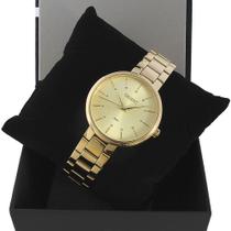 Relogio Orient Feminino Dourado Aço Original Prova D'agua