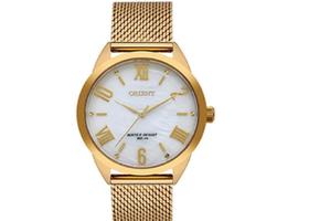 Relogio Orient Feminino Dourado Algarismo Romano Fgss0206