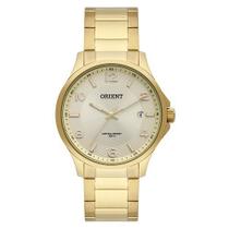 Relogio Orient Feminino Dourado Analogico redondo A Prova Dagua aço inox banhado folheado Fgss1168 C2kx