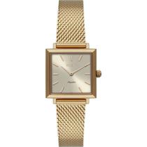 Relogio Orient feminino dourado dourado slim vidro Safira classico social minimalista pulseira esteira LGSS0068 C1KX
