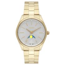 Relógio Orient Feminino Dourado Fase da Lua Original Prova dÁgua FGSSM074 S1KX