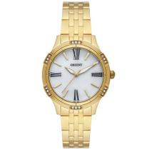 Relógio Orient Feminino Dourado Madrepérola Branco FGSS0174
