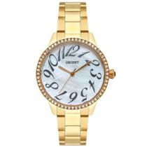 Relógio ORIENT feminino dourado madrepérola FGSS0169 B2KX
