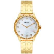 Relógio ORIENT feminino dourado madrepérola FGSS0170 B1KX