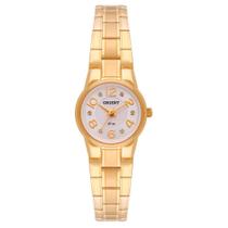 Relogio Orient Feminino Dourado pequeno mini banhado folheado luxo FGSS0067 S2KX