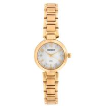 Relogio Orient Feminino pequeno dourado classico social de aço inox Banhado folheado a prova dágua cravejado com pedrinhas strass FGSS0068 S2KX Relogio Orient Feminino pequeno dourado classico social de aço inox Banhado folheado a prova dágua cravejado com pedrinhas strass FGSS0068 S2KX
