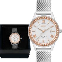 Relógio Orient Feminino Prata Analógico Original Prova Dágua