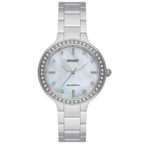 Relógio ORIENT feminino prata madrepérola FBSS0137 B1SX