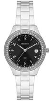 Relógio ORIENT feminino preto prata strass FBSS1181 P2SX
