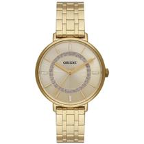 Relógio Orient Feminino Ref: Fgss0223 C1kx Casual Dourado