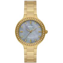 Relógio Orient Feminino Ref: Fgss0229 G1kx Casual Solar Dourado