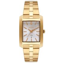 Relógio ORIENT feminino retangular dourado LGSS1018 S1KX