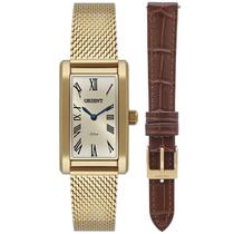Relógio Orient Feminino Tank Pulseira Extra LGSS0077 Relógio Orient Feminino Tank Pulseira Extra LGSS0077