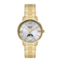 Relógio Orient FGSS0220 S3KX Feminino Aço Dourado Prata 5ATM