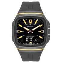 Relógio ORIENT masculino anadigi solar preto GTSPA001 P1PX