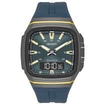 Relógio ORIENT masculino anadigi solar verde GTSPA001 E1EX