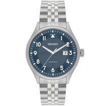 Relógio Orient Masculino Analógico Aço Prata Mostrador Azul Pulseira Jubilee MBSS1518D2SX Relógio Orient Masculino Analógico Aço Prata Mostrador Azul Pulseira Jubilee MBSS1518D2SX