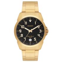 Relógio ORIENT masculino analógico dourado MGSS1103A P2KX