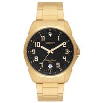 Relógio ORIENT masculino analógico dourado MGSS1103A P2KX