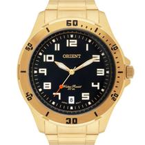 Relógio ORIENT masculino analógico dourado MGSS1105A P2KX