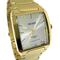 Relógio Orient Masculino Analógico Dourado Quadrado GGSS1007 S2KX