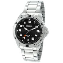 Relógio Orient Masculino Analógico Esportivo De Pulso Prata em Aço Inoxidável A Prova Dágua 5ATM Com Efeito fosforescente Mostrador Preto Original Relógio Orient Masculino Analógico Esportivo De Pulso Prata em Aço Inoxidável A Prova Dágua 5ATM Com Efeito fosforescente Mostrador Preto Original