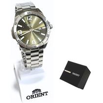 Relógio Orient Masculino Analógico Prateado MBSS1394 E2SX Relógio Orient Masculino Analógico Prateado MBSS1394 E2SX