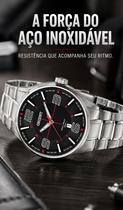 Relógio Orient Masculino Analógico Quartz De Pulso Esportivo Casual Prateado Em Aço Inoxidável A Prova Dágua Em 50 Metros Original Relógio Orient Masculino Analógico Quartz De Pulso Esportivo Casual Prateado Em Aço Inoxidável A Prova Dágua Em 50 Metros Original