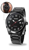 Relógio Orient Masculino Analógico Quartz Esportivo Casual De Pulso Preto Em Aço Inoxidável A prova Dágua Em 100 Metros Original