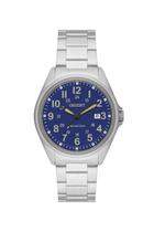 Relógio Orient Masculino Analógico Solar Aço Prata Mostrador Azul MBSS1492D2SX