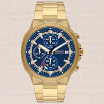 Relógio Orient Masculino Analógico SolarTech Dourado Aço Esportivo 50M Cronógrafo MGSSC069 D1KX Relógio Orient Masculino Analógico SolarTech Dourado Aço Esportivo 50M Cronógrafo MGSSC069 D1KX