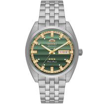 Relógio Orient Masculino Automático 3 Estrelas Heritage Aço Safira Persiana Verde YN6SS019E1SX Relógio Orient Masculino Automático 3 Estrelas Heritage Aço Safira Persiana Verde YN6SS019E1SX